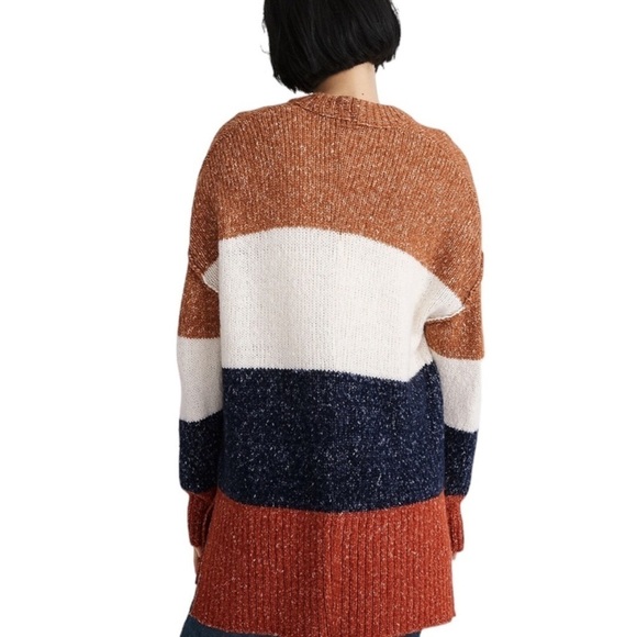 MADEWELL Striped Baxter Sweater Tunic Size XS - Picture 2 of 10